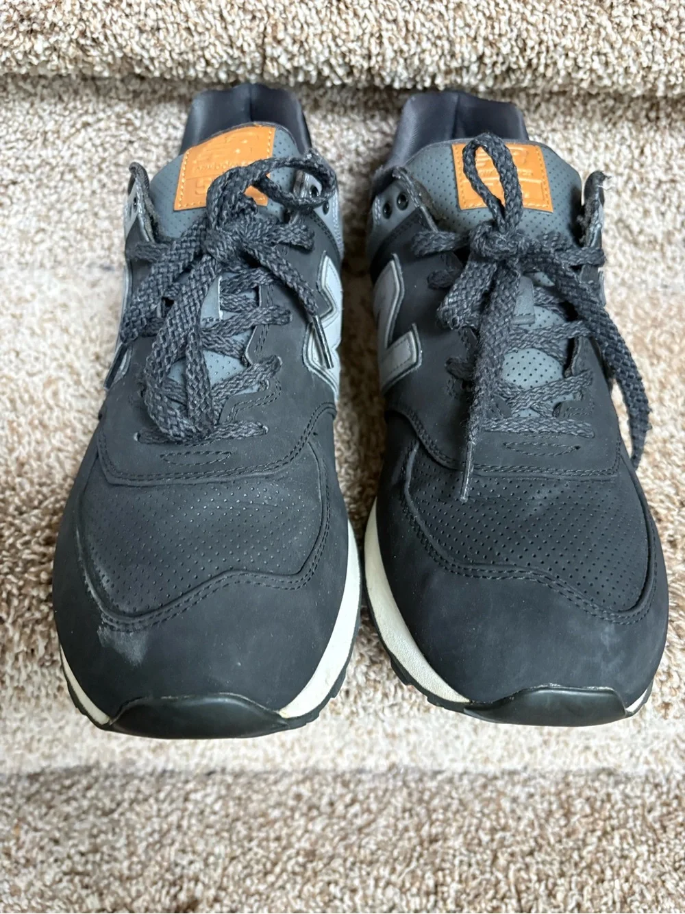 New Balance 574 Men's Black & Gray Casual Classic Sneakers